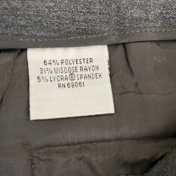 Talbots Trousers Women's Size 14 Straight Leg Pants Viscose Classic Career Gray - Picture 5 of 12